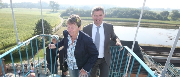 Umweltministerin Hendricks besucht Isselburger Kläranlage - Quelle: bbv-net